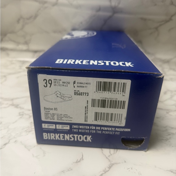 New Birkenstock Boston Taupe Suede Clogs EU Size 39 - Picture 9 of 10